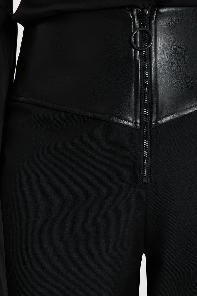 Witchmarked Zip Up Front Crop Trousers
