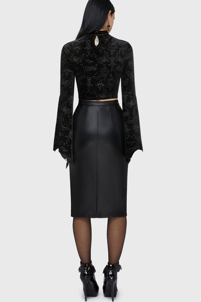 Yours Cruelly Bat Sleeve Top