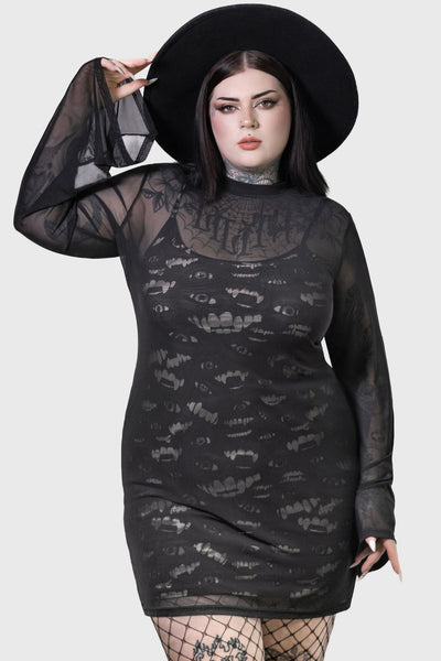 Sheer Vamp Dress [PLUS]