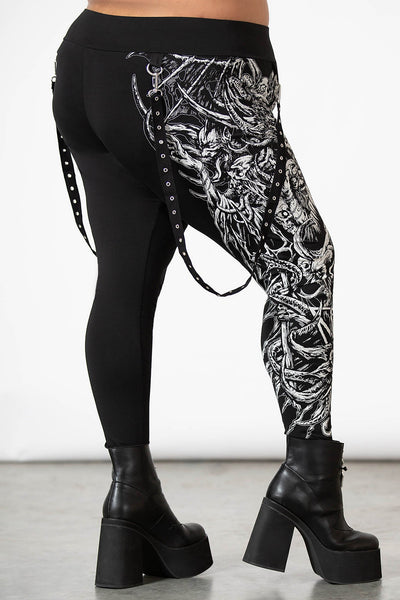 Justice Girls Printed Leggings, 2-Pack, Sizes XS-XL & Plus 