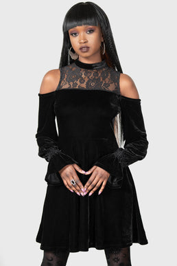 Killstar Fun Eral Doll Corset Lace Gothic Punk Witchy Occult Dress