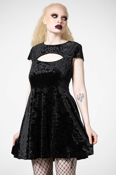 killstar skater dress Blasphemia Keyhole Skater Dress
