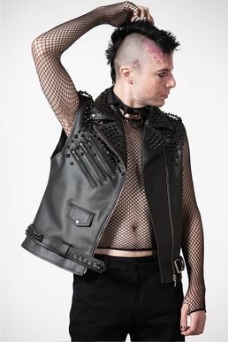 Core Leather Vest [FAUX LEATHER]