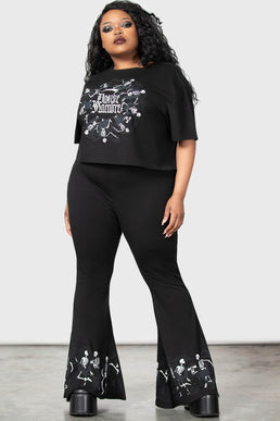 Sexy Knee Hole Slim Denim Stretch plus Size Plump Girls Bell-Bottom Pa –  FashionCultureShop