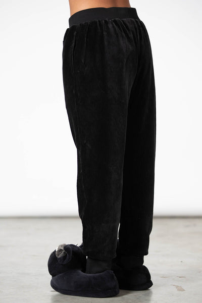 Black baggy trousers best sale