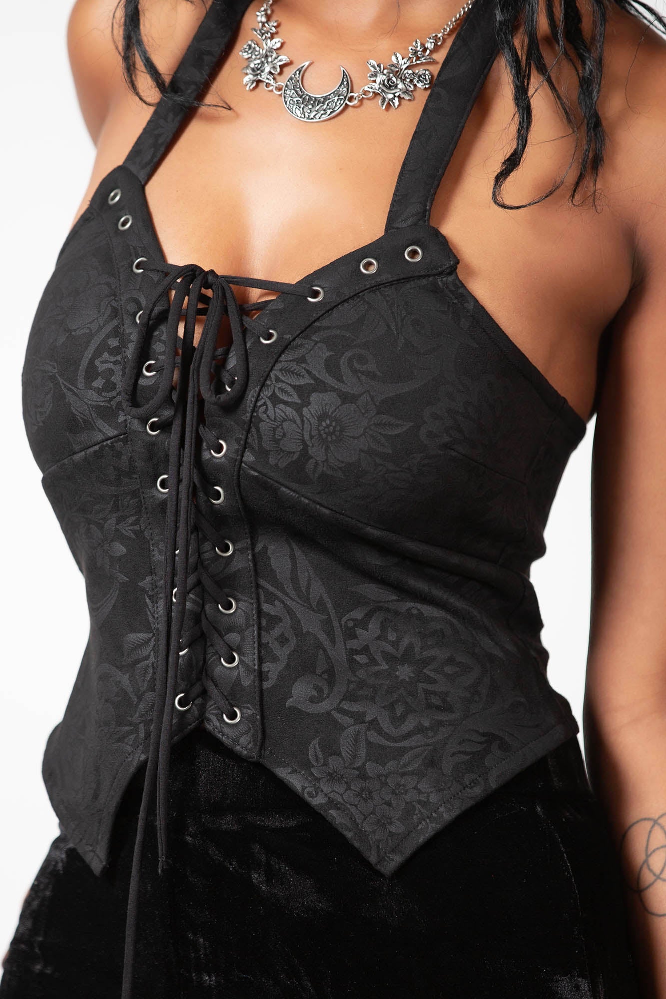 Lace up hot sale vest top