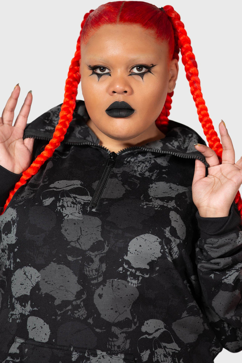 Tzompantli Oversized Hoodie [PLUS] Killstar