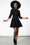 Vanda Flocked Collar Dress Resurrect